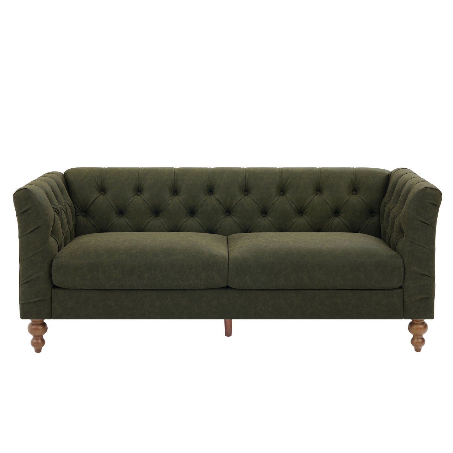 Chesterfield Sofa With Flared Arms For Living Room