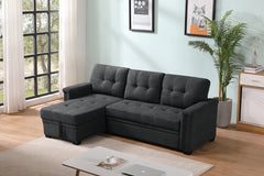 Kinsley - Sleeper Sectional Sofa Chaise With USB Charger And Tablet Pocket