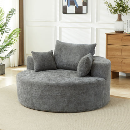 Single Sofa, Sleeper Chair For Living Room - Gray