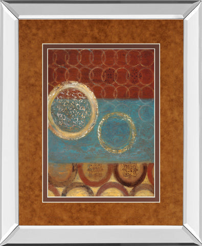 Tanzania I By Tava Studio - Mirror Framed Print Wall Art - Red