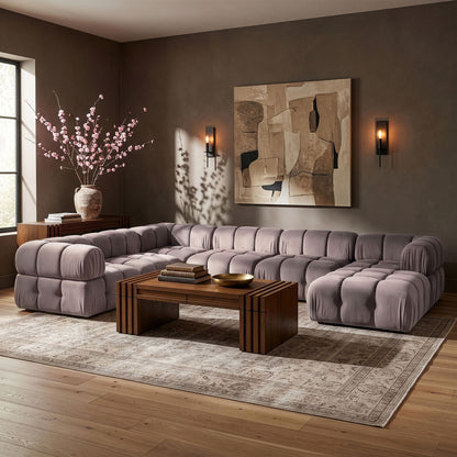 Orin - 7 Piece Modular Sectional (3 Modular Chairs, 3 Corner Chairs & Ottoman)