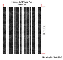 Hodges - 8' X 10' Area Rug - Ivory / Gray