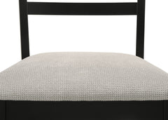 Folio - Side Chair (Set of 2) - Black / Gray