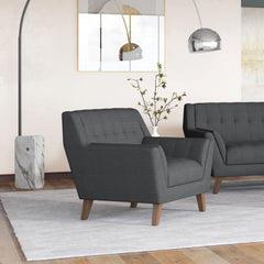 Accent Chair - Charcoal Pebble