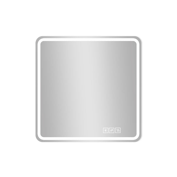 LED Bathroom Mirror, Anti Explosion Glass, Rust Resistant, Anti Fog, Tri Color