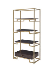Yumia - Bookshelf - Clear / Gold