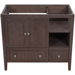 Bathroom Vanity Base Only, Solid Wood Frame And MDF Boards