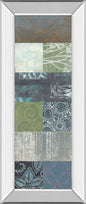 Zen Panel Il By Vision Studio - Mirror Framed Print Wall Art - Blue
