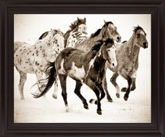 Speckled Gallop - 28" x 34" Framed Wall Art