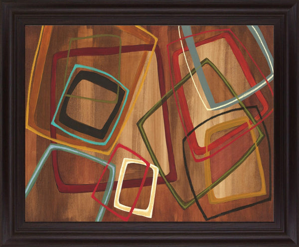 Overlapping Shapes - 28" x 34" Framed Wall Art