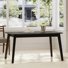 Retro Dining Table With Faux Wood Top