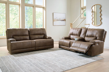 Beckley Place - 2 Pc. - Power Reclining Sofa And Loveseat - Earth