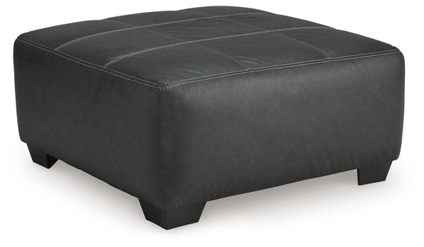 Brixley Pier - Oversized Accent Ottoman - Graphite