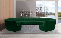 Infinity - 11 Piece Velvet Modular Sectional