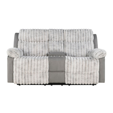 Bruni - Console Reclining Loveseat With Manual Recline