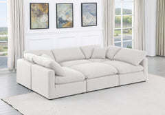 Indulge - Linen 6 Piece Modular Sectional - White