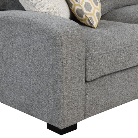 Right Side Facing Chaise Sectional - Gray - Wood