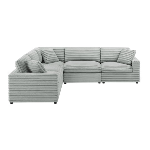 Jenny - 5 Piece Sectional - Gray