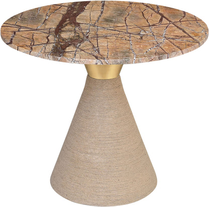 Baleen - Genuine Marble And Jute Dining Table