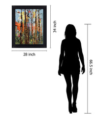 Sunlit Thicket - 28" x 34" Framed Wall Art