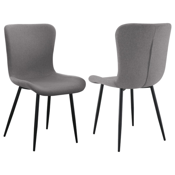 Grant - Upholstered Dining Side Chair (Set of 2) - Warm Gray