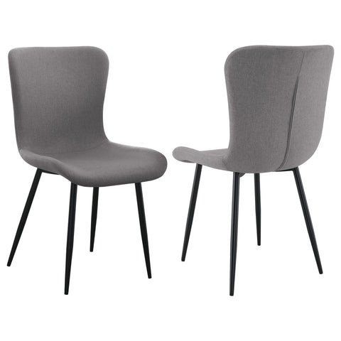 Grant - Upholstered Dining Side Chair (Set of 2) - Warm Gray