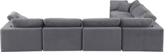 Comfy - 6 Piece Velvet Modular Corner Sectional