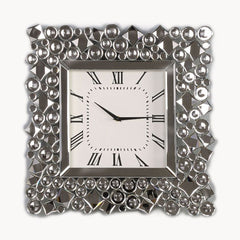 Kachina - 19" Wall Clock - Mirrored & Faux Gems