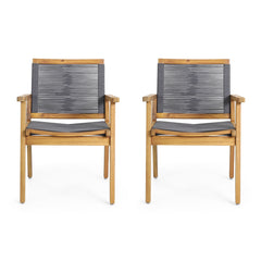 Outdoor Dining Chair (Set of 2) - Dark Gray