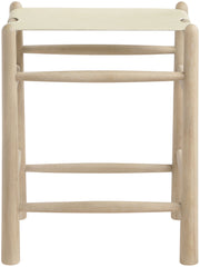 Santos - Backless Counter Stool With Stained Natural Base