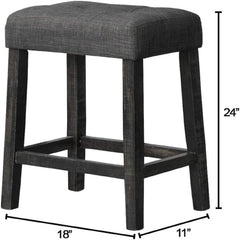 Transitional Backless Counter Stool (Set of 2)