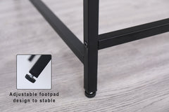 Console Table Narrow Modern Entryway Table Small Behind Couch Table Skinny Sofa Table Hallway Table For Living Room - Black