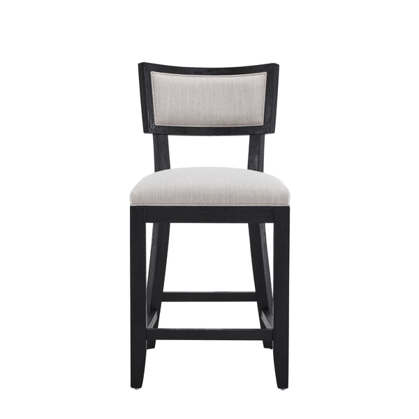 Upholstered Counter Height Bar Stools With Comfy Back (Set of 2)