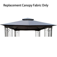 Patio Double Roof Gazebo Replacement Canopy Top Fabric