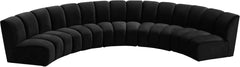 Infinity - 5 Piece Velvet Modular Sectional