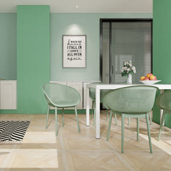 4 Pack Lounge Chair Set With Long Table