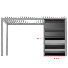Louver Grille 1 / 3 13Ft Frame & Louvers - Black