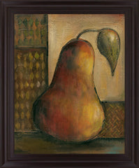 Rustic Golden Pear - 28" x 34" Framed Wall Art