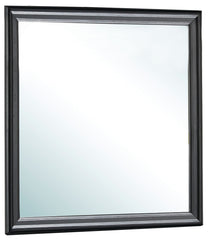 Elegant Traditional Wall Mirror - Black