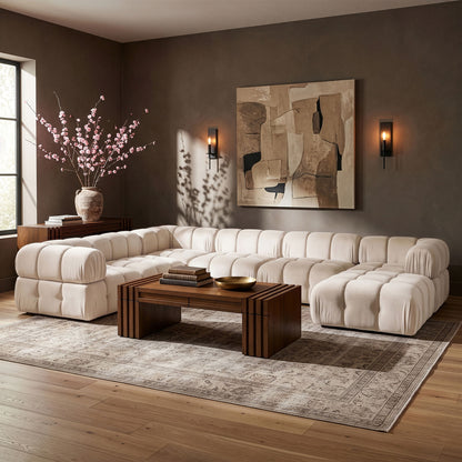 Orin - 7 Piece Modular Sectional (3 Modular Chairs, 3 Corner Chairs & Ottoman)
