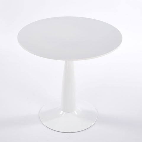 Pedestal Table, Round For Kitchen - White