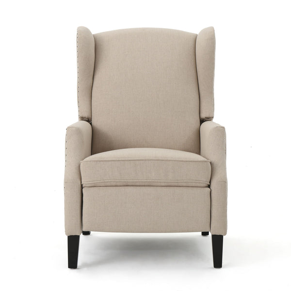 Westeros Wing Back Fabric Upholstered Recliner