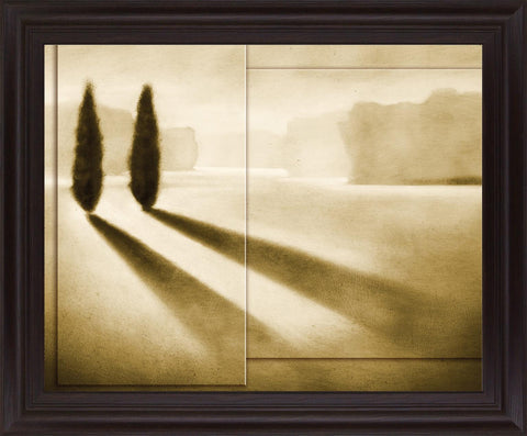 Silent Shadowscape - 28" x 34" Framed Wall Art