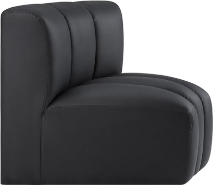Arc - Faux Leather Curved Corner Chair