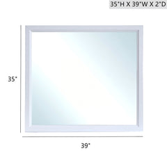 Glasgow - Mirror With Minimalist Design And Low Distortion Glass
