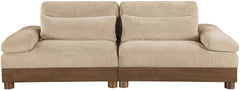 Turin - Chenille Fabric Upholstered Modular Sectional - Beige