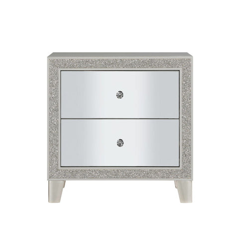 Sliverfluff - Nightstand - Mirrored & Champagne