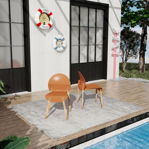 4 Piece Set Of Single Chairs With A Design Combining Modern And Traditional Elements