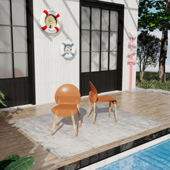 4 Piece Set Of Single Chairs With A Design Combining Modern And Traditional Elements