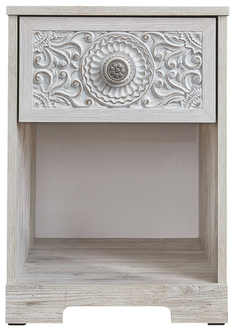 Paxberry - One Drawer Night Stand - Whitewash